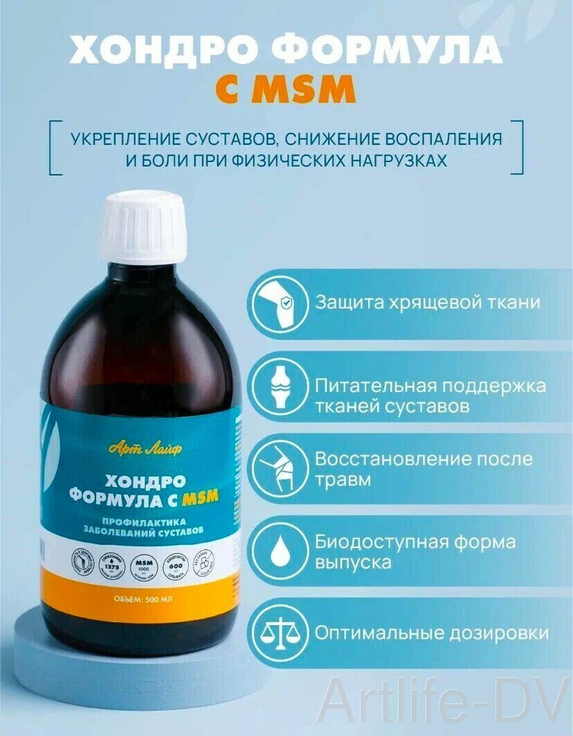 Хондро Формула с MSM, 500 мл.